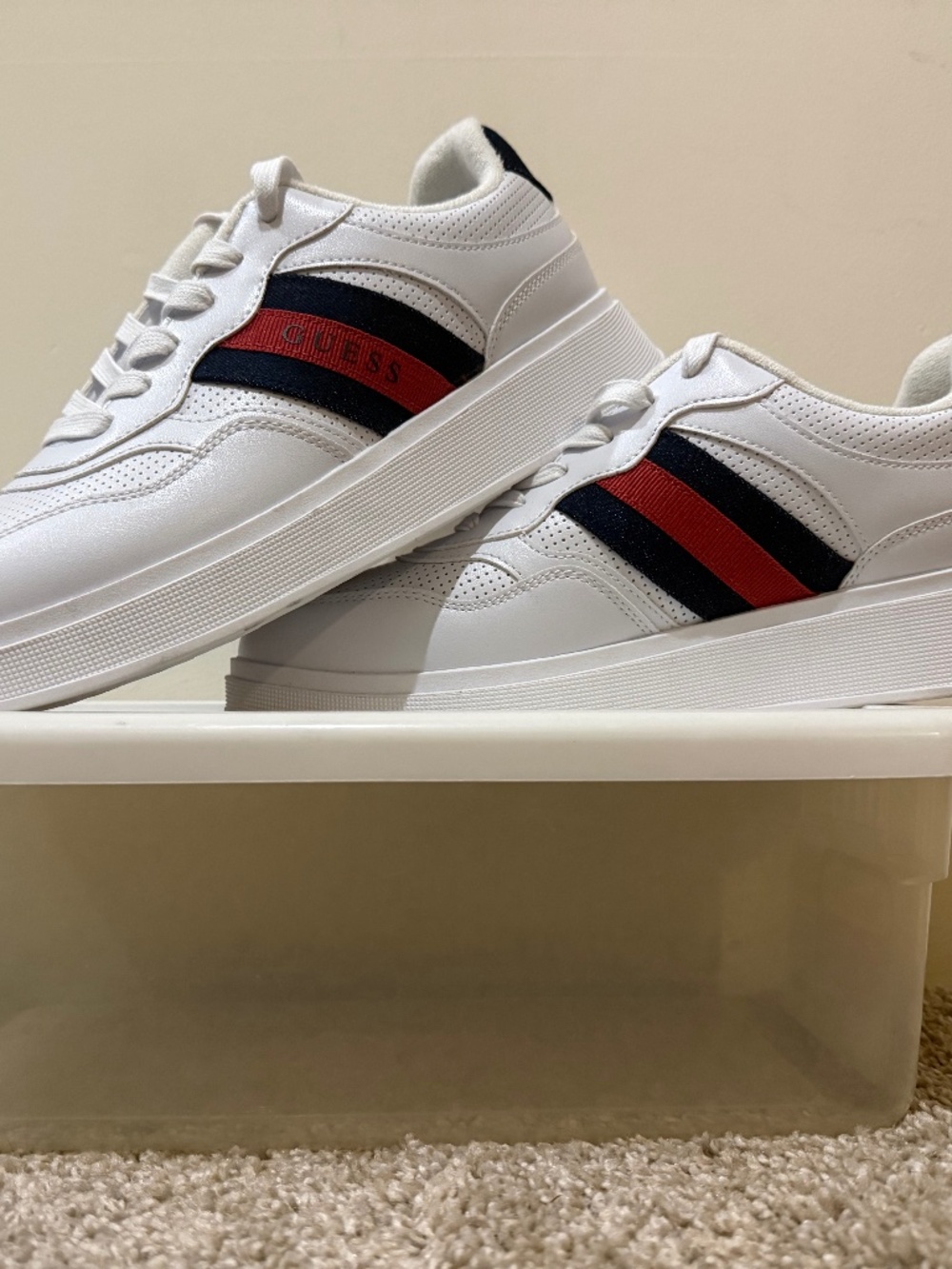 Guess Men's Walen Elevated Lace Up Fashion Sneakers